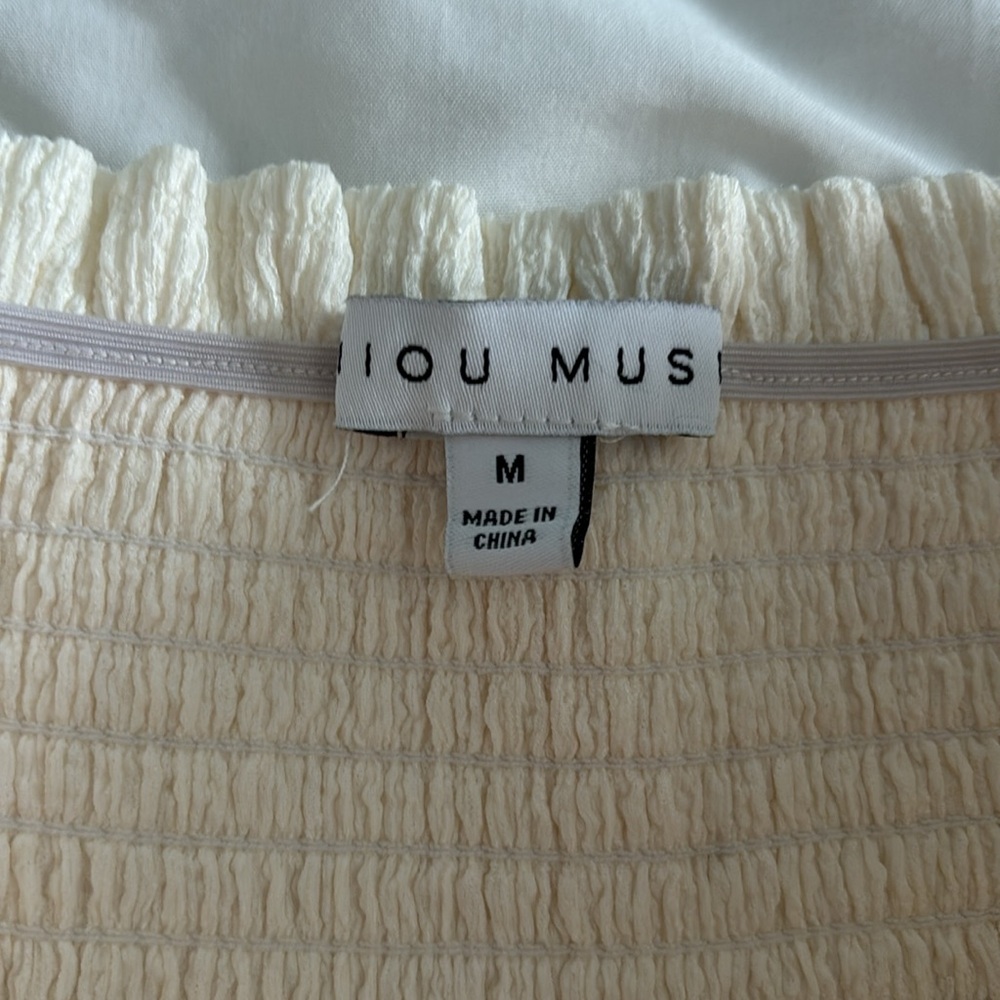 Cream Ruffle Skort - Picture 3 of 6